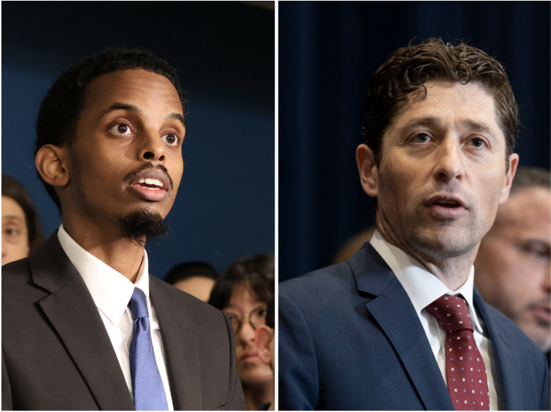 Fateh and Frey are the front runners in the Minneapolis mayoral race - Image credit Sahan Journal   