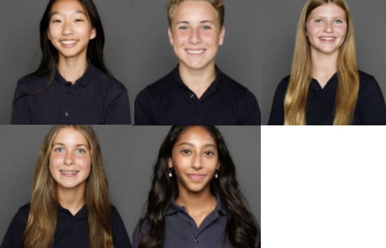Vivian Yang, Jack Pohlad, Farrah Flamenbaum, Janna Ali, and Julia Zucchi - Images from Veracross