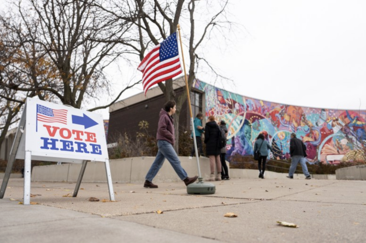 Lyndale elementary school 2023 polling place in South Minneapolis hosting voters for election day.