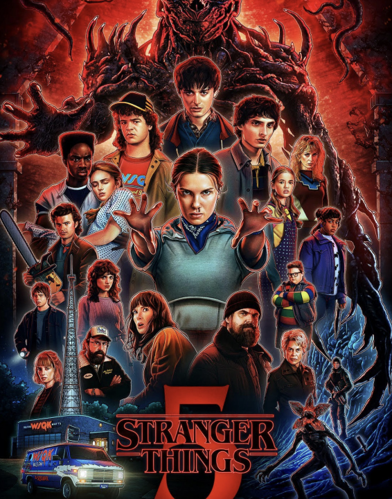 Stranger Things Five Netflix Cover. Image from Netflix.