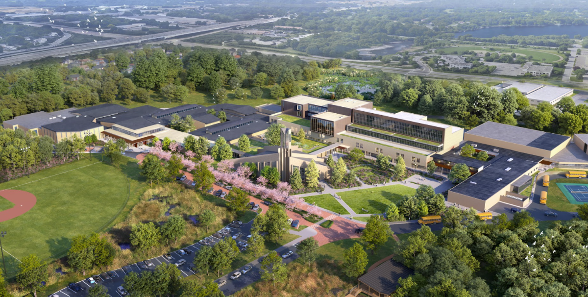 Rendering of redone Breck Campus. Image Credit HGA and Ms. Glaus. 
