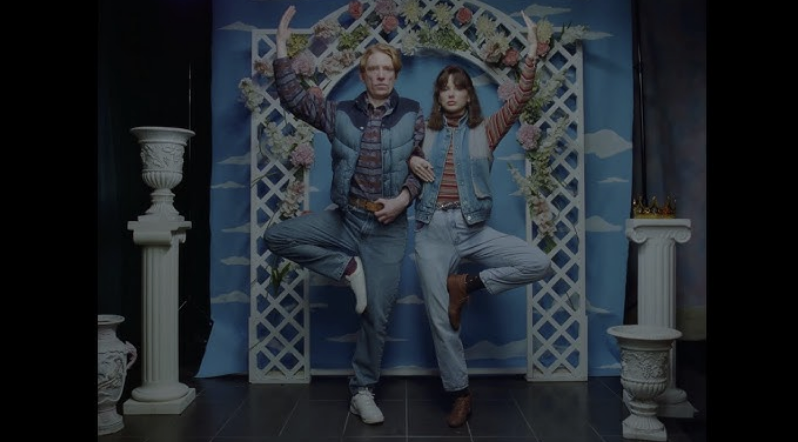 An interesting moment from Swift's new "Opalite" video. Image credit YouTube.